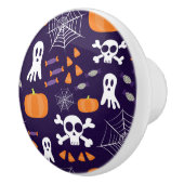 楽しいハロウィンパターン セラミックノブ (右)