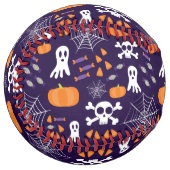 楽しいハロウィンパターン ソフトボール (正面左)