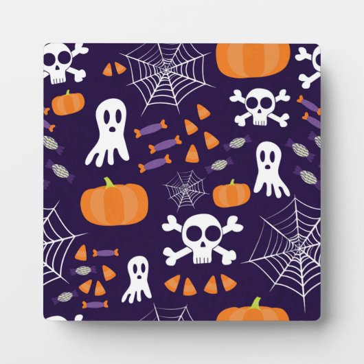 楽しいハロウィンパターン フォトプラーク (正面)
