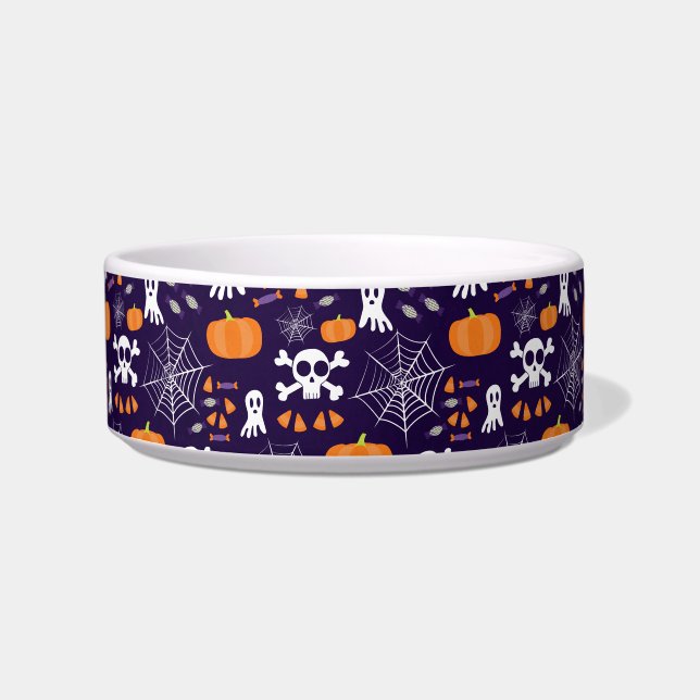 楽しいハロウィンパターン ボウル (正面)