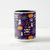 楽しいハロウィンパターン マグカップ (中央)