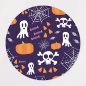 楽しいハロウィンパターン ラベル (デザイン2)