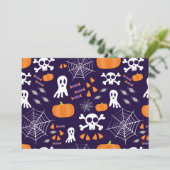 楽しいハロウィンパターン 招待状 (スタンド正面)