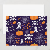 楽しいハロウィンパターン 招待状 (正面/裏面)