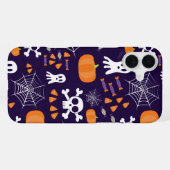 楽しいハロウィンパターン iPhoneケース (裏面横)