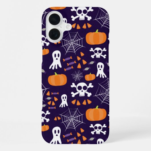 楽しいハロウィンパターン iPhoneケース (裏面)