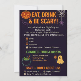 楽しいハロウィンパーティーの招待状 招待状