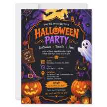 楽しいハロウィンパーティーの招待状 – 楽しくてお祭り感満載!