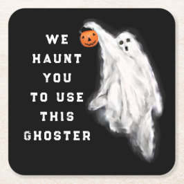 楽しいハロウィンパーティー スクエアペーパーコースター