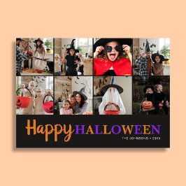 楽しいハロウィン12枚の写真 モダン カード