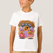楽しいハロウィン かぼちゃ キッズTシャツ Tシャツ (正面)