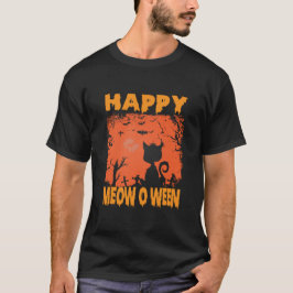 楽しいハロウィン ハッピーにゃんウィン Tシャツ