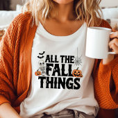 楽しいハロウィン、秋のものすべて トライブレンドＴシャツ