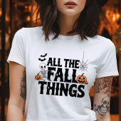 楽しいハロウィン、秋のものすべて トライブレンドＴシャツ