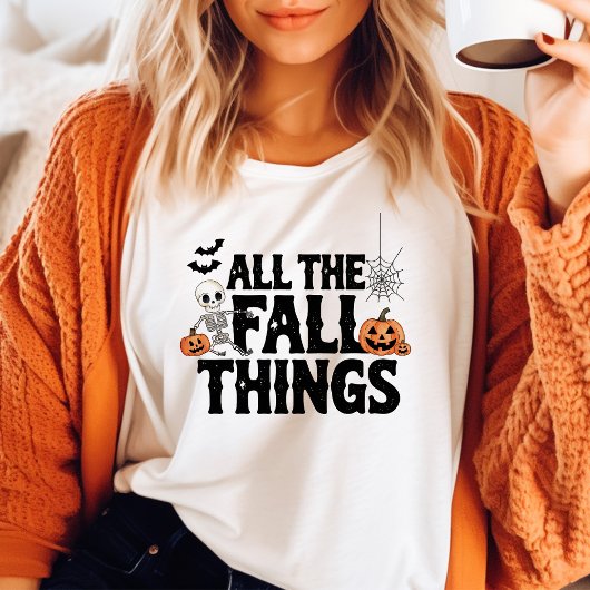 楽しいハロウィン、秋のものすべて トライブレンドＴシャツ