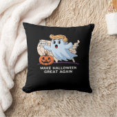 楽しいハロウィーンのトランプキン - ハロウィーンをより良く クッション (ブランケット)