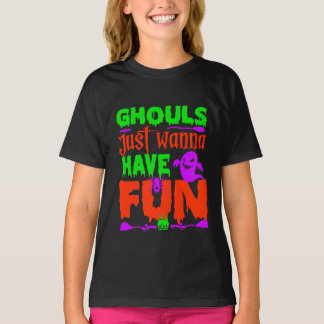 楽しいハロウィーンの化け物は楽しみたいだけ Tシャツ