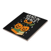 楽しいハロウィーンの本 読書のお供に タイル (側面)
