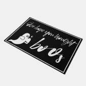 楽しいハロウィーンを持って来てほしい ドアマット (アングル)