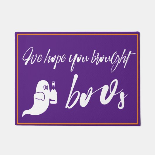 楽しいハロウィーンを持って来てほしい ドアマット (正面)