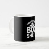 楽しいハロウィーン ブーシート幽霊デザイン_1 コーヒーマグカップ (正面左)
