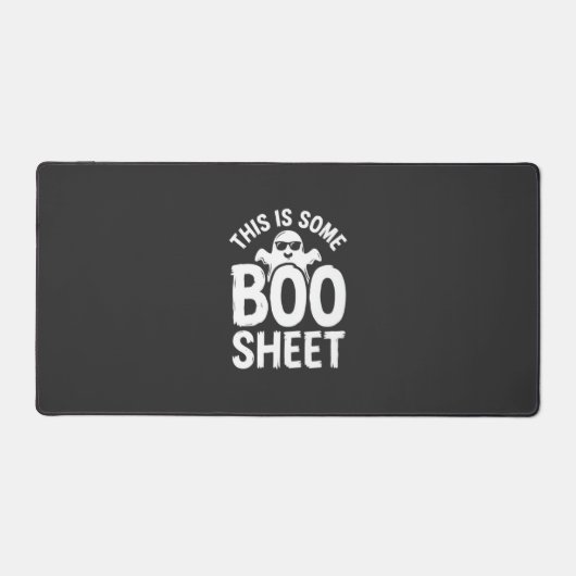 楽しいハロウィーン ブーシート幽霊デザイン_1 デスクマット (正面)