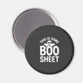 楽しいハロウィーン ブーシート幽霊デザイン_1 マグネット (正面/裏面)