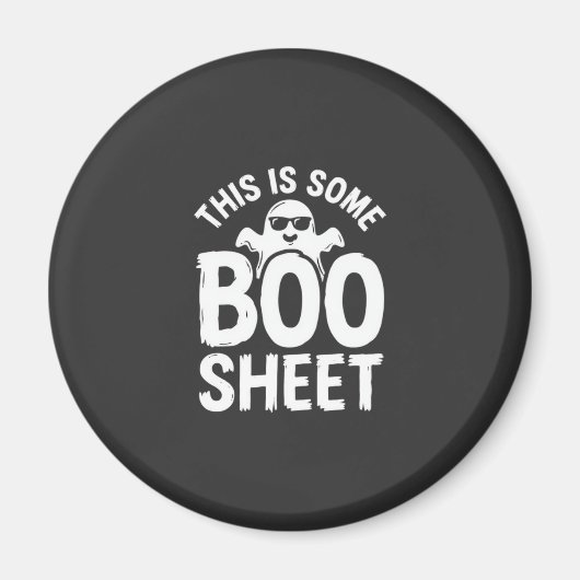 楽しいハロウィーン ブーシート幽霊デザイン_1 マグネット (正面)
