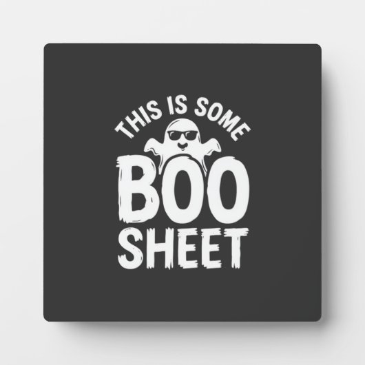 楽しいハロウィーン ブーシート 幽霊デザイン_1 フォトプラーク (正面)