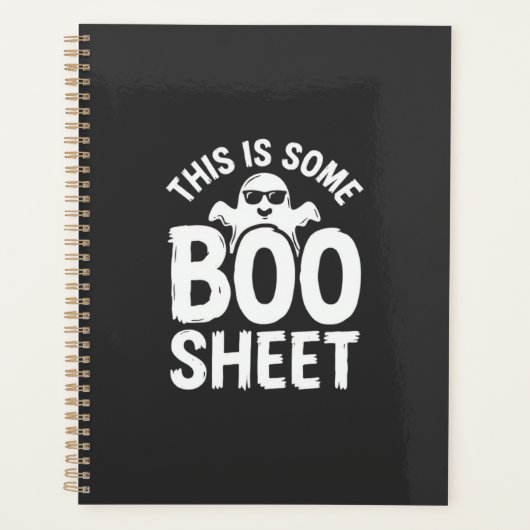 楽しいハロウィーンbooシート幽霊デザイン_1 プランナー手帳 (正面)