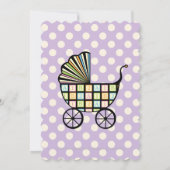 楽しいハートロッキング馬シャワー招待状 招待状 (裏面)