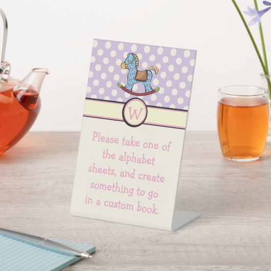 楽しいハートロッキング馬台座標識 台座サイン (インサイチュ)