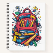 楽しいバックパック学校用品ノートブック ノートブック (正面)