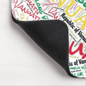 楽しいバヌアツ国旗の色パトリオティック マウスパッド (コーナー)