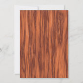 楽しいバフロー・プレイド・ランバージャック・ベア・クリスマス・パーティー 招待状 (裏面)