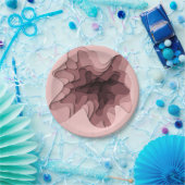 楽しいバラグラデーション次元効果パーティー ペーパープレート (パーティー)