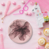 楽しいバラグラデーション次元効果パーティー ペーパープレート (パーティー)