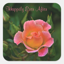 楽しいバラ スクエアシール