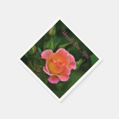 楽しいバラ スタンダードカクテルナプキン (角)