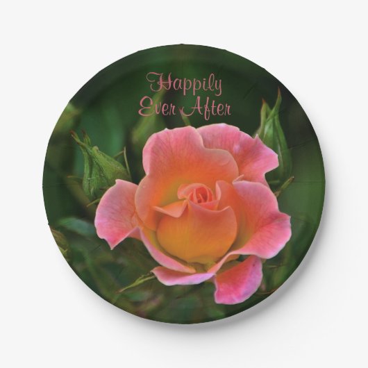 楽しいバラ ペーパープレート (正面)