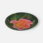 楽しいバラ ペーパープレート (アングル)