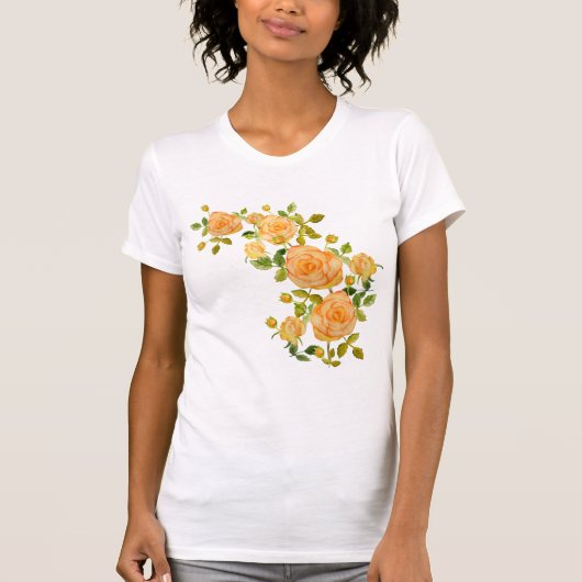 楽しいバラ Tシャツ (正面)