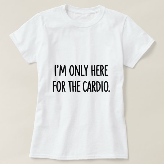 楽しいバレーボール ホワイトライ カーディオ目当て Tシャツ (デザイン正面)