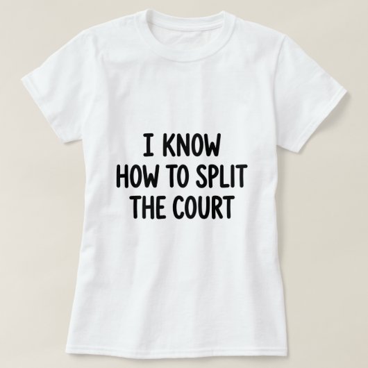 楽しいバレーボール・ホワイトライ:コート分割の術 Tシャツ (デザイン正面)