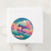 楽しいパステルカラーの綿菓子雲 フェイバータグ (インサイチュ)