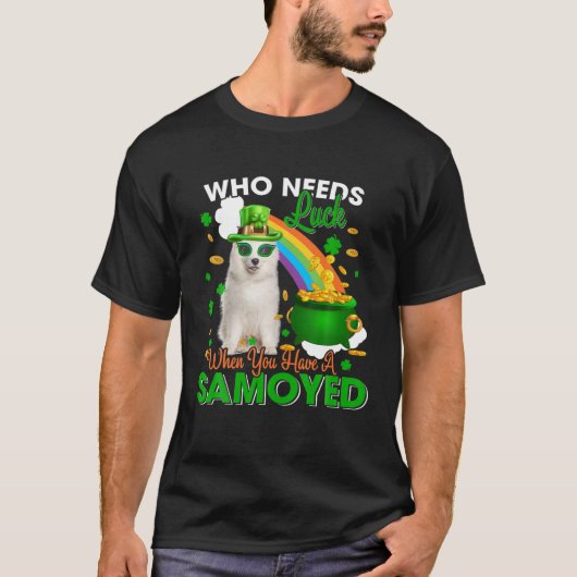 楽しいパトリを食べて幸運を必要とする人 Tシャツ (正面)
