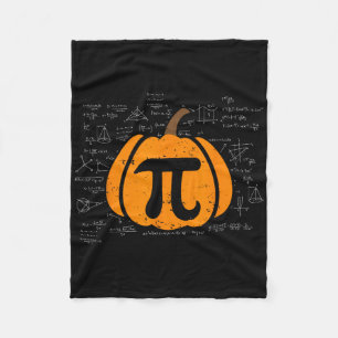 楽しいパンプキンパイ数学教師ハロウィン感謝祭 フリースブランケット