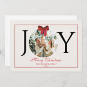 楽しいパーソナライズされたクリスマスの挨拶 シーズンカード (正面/裏面)