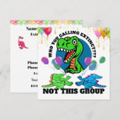 楽しいパーティーの招待状 招待状 (正面/裏面)