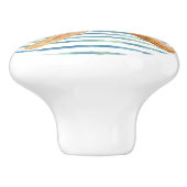 楽しいヒトデビーチでの海岸のバケーション セラミックノブ (側面)